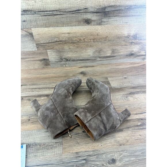 J. McLaughlin Evie suede side zip heeled ankle boots Size 9 - Picture 6 of 12